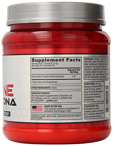 BSN Creatine - Unflavored Vitamin | 5 G 10.9 Oz Powder