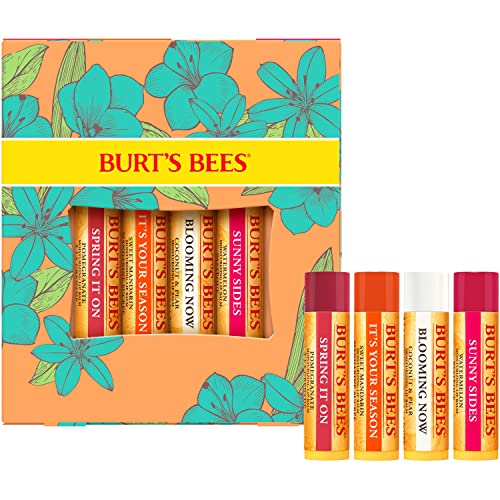 Burt S Bees Beeswax Bounty Just Picked Lip Balm Gift Set  4-Pack  0.15 Oz