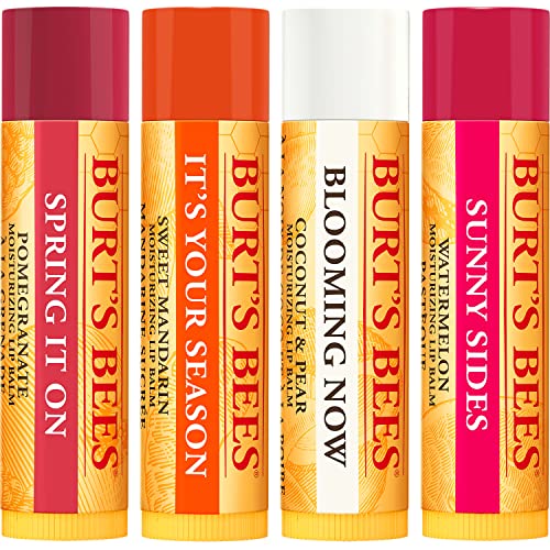 Burt S Bees Beeswax Bounty Just Picked Lip Balm Gift Set  4-Pack  0.15 Oz