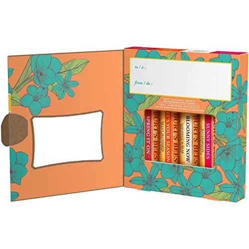 Burt S Bees Beeswax Bounty Just Picked Lip Balm Gift Set  4-Pack  0.15 Oz