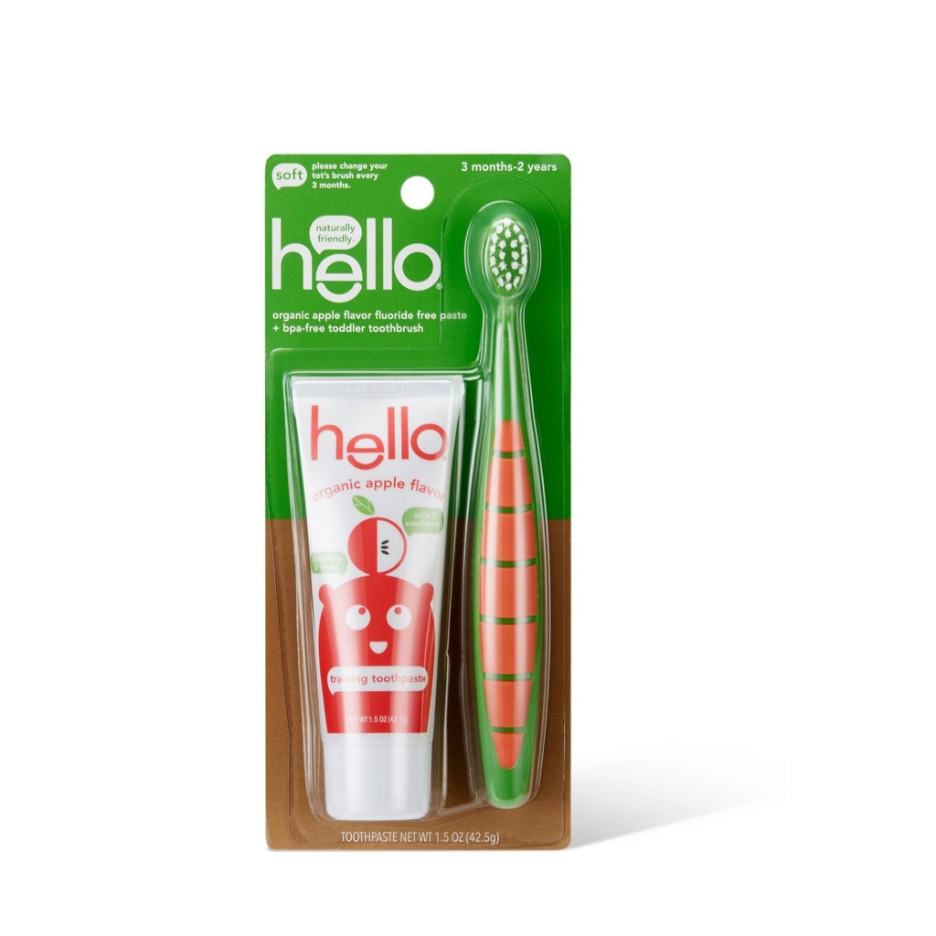 Hello Toddler Training Toothpaste & Toothbrush Bundle