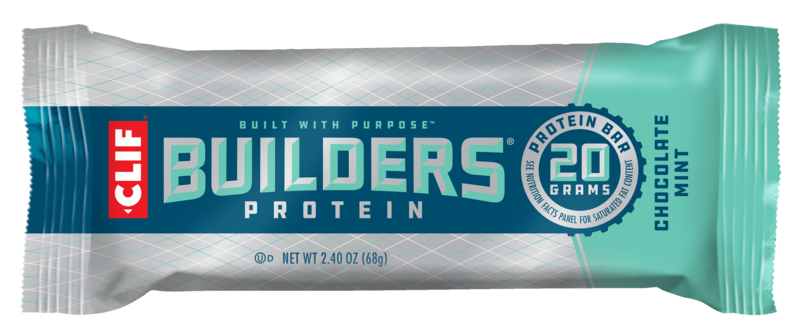 Clif Bar Builder Bar - Chocolate Mint - 2.4 Oz -Pack of 12