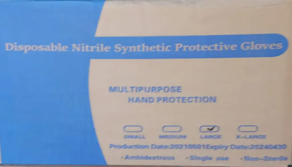 Disposable Nitrile Synthetic Protective Gloves
