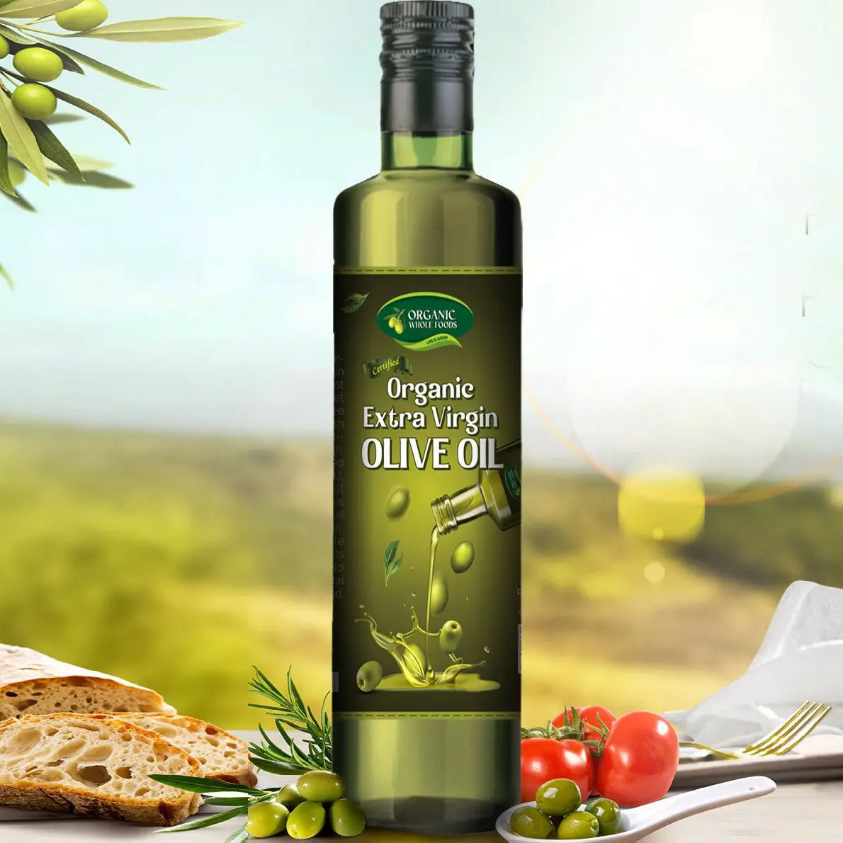 Aceite de Oliva Virgen Extra Orgánico (Certificado Orgánico)