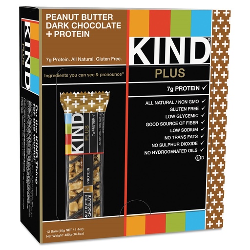 KIND Plus Peanut Butter Dark Chocolate Granola Bar 1.4 Oz