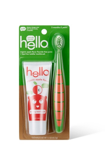 Hello Toddler Training Toothpaste & Toothbrush Bundle