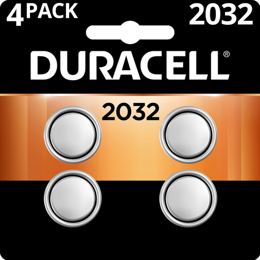 Duracell® 2032 3V Lithium Coin Batteries, Pack of 4